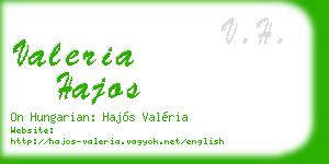 valeria hajos business card